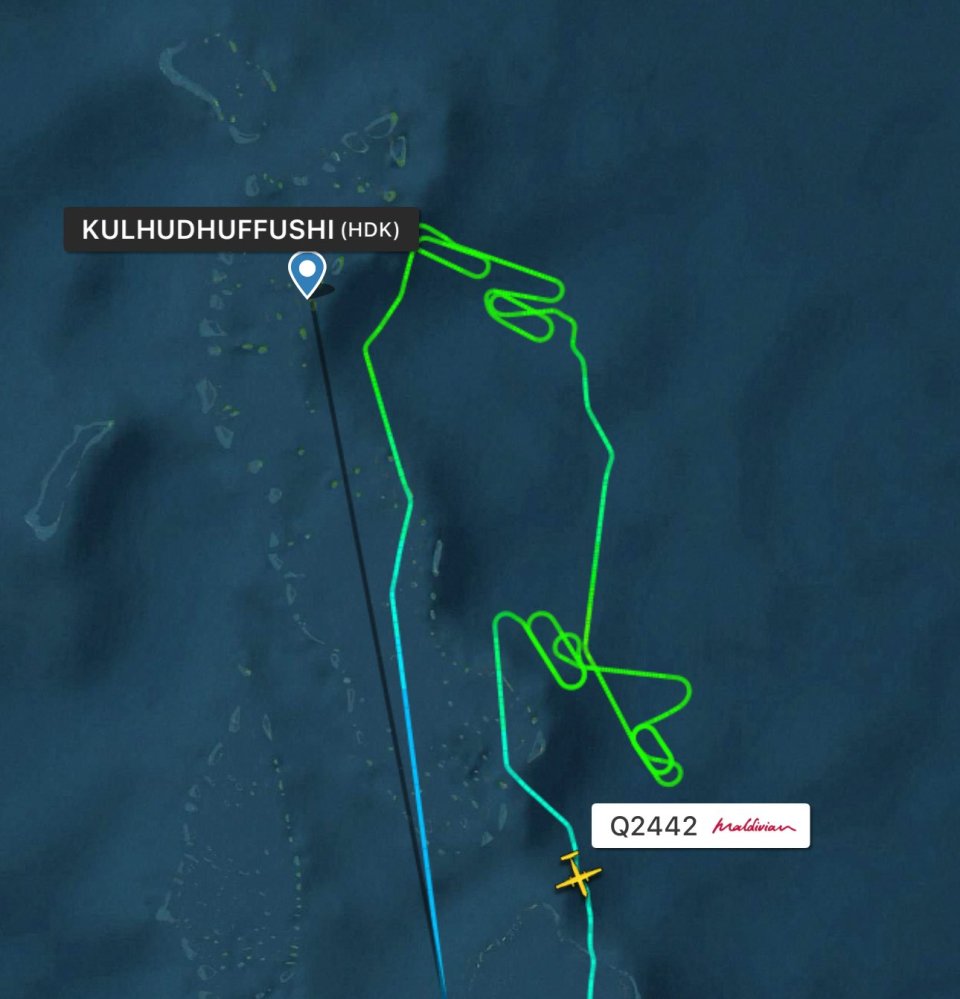 Kulhudhufuttah dhiya flight eh moosun goasve amburaa Male' ah 