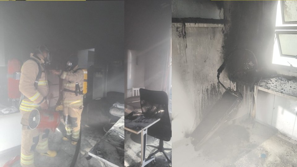 AC outdoor unit ehga roave, apartment akah bodethi gehlun thakeh