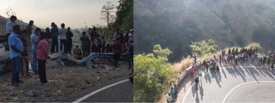 Lanka gai bus accident eh hingai 15 meehun maruvejje