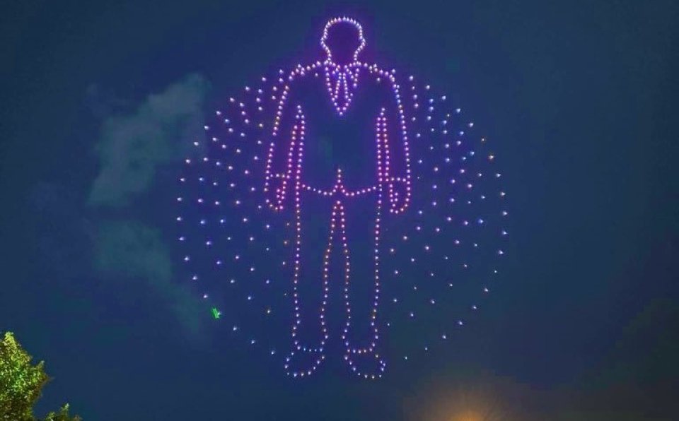 Fatwa aa hilaafah Raees Muizzu ge soora drone show gai dhakkaifi