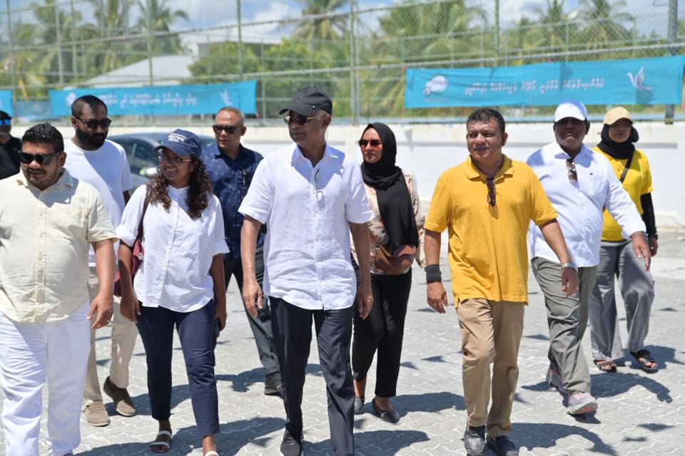 Raees Solih Addu gai dhorun dhorah