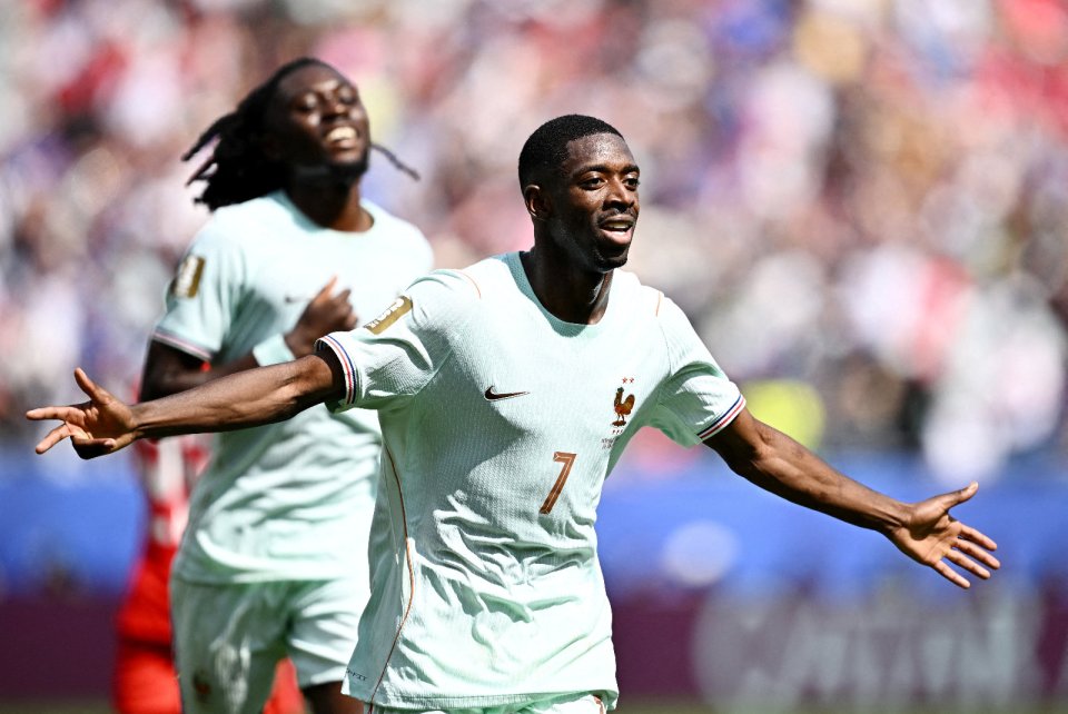 Dembélé ge hat-trick aaeku France 1 vana ah