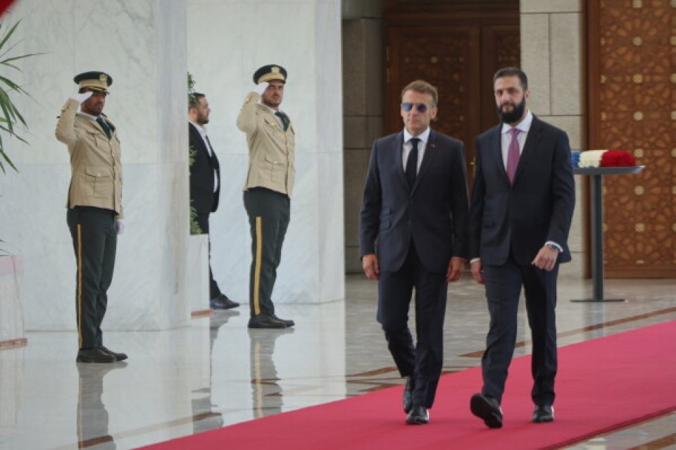 Macron ge dhathuraa dhimaakoh Damascus gai bongovvumuge hamalaathakeh dheefi
