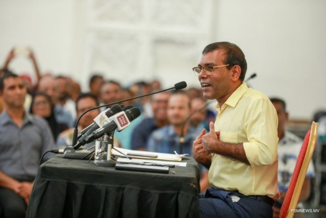 Raees Nasheed ge dhifaaugai MDP ge Male' hatharu goipakun thedhuvejj