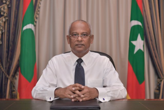 Jumhooree dhuvahuge thahuniyaa Raees Solih fonuvvaifi