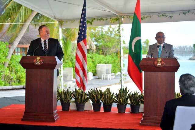 Pomepeo ulhuhvee china aai raajje dheythere jassan: China