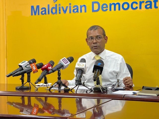 Nasheed aa hiyaalu thafaathu vaa meehun MDP in vaki kuraane kamuge inzaaru dheefi