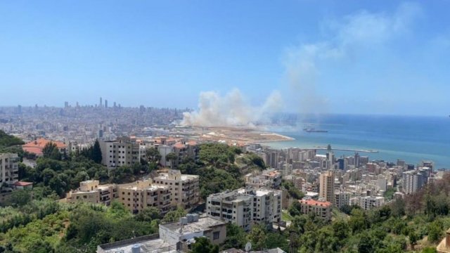 Lebanon ge Beirut port gai alifaanuge haadhisaa eh hingaifi