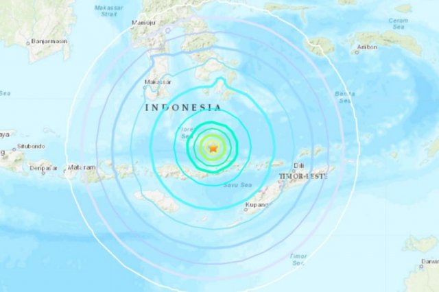 Indonesia h 7.7 magnitude ge baarugadha binhelumeh athuvejje