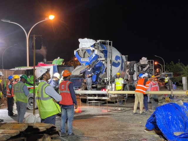 Thila Male' bridge ge test thanbah concrete alhaifi, Masaikah kaamiyaabu: STO
