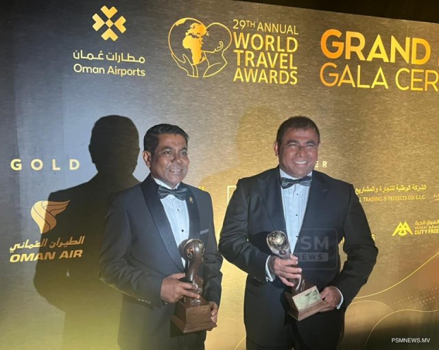 World leading destination award 3 vana faharah Raajje ah