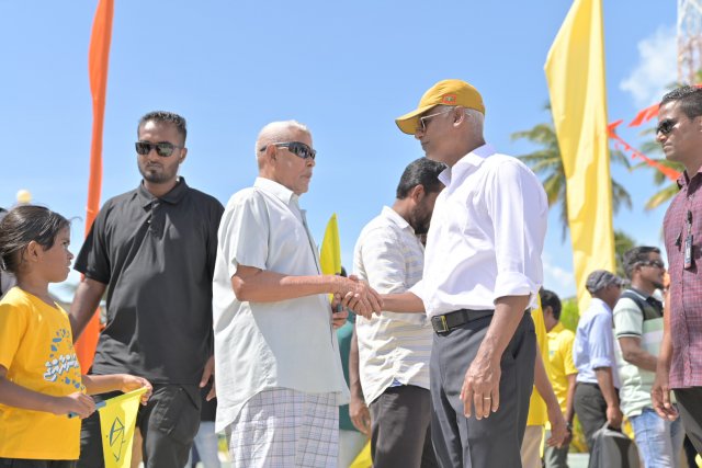 Raess Solih campaign ah dhaalu atoll ah