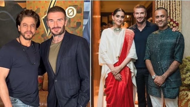 David Beckham haassa shukureh Shah Rukh Khan aa Soanam Kapoor ah