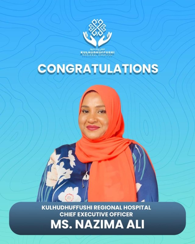 Kulhudhuffushi Regional Hospital ge CEO ge magaamah Nazima