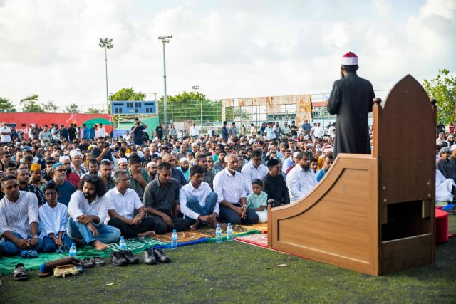 Male'ge 25 miskiythehgai al'haa eid namaadhu kuraane: Islamic ministry