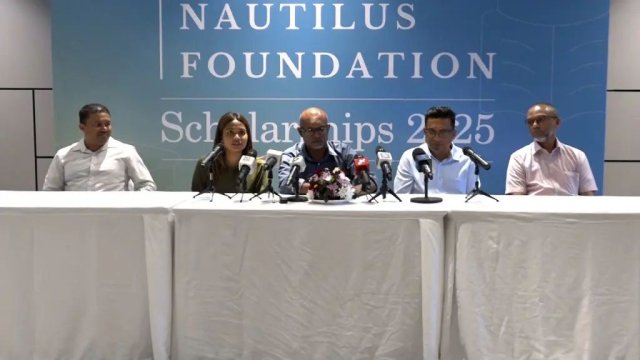 Nautilus Foundation ge scholarship ah kurimathilaan hulhuvaalaifi