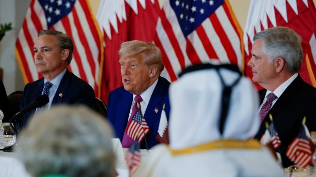 Qatar gai ves Trump bunee Gaza in meehun huskuraane kamah