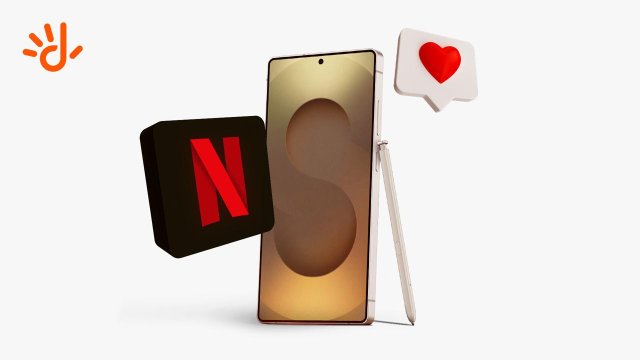 Dhiraagu Samsung galaxy s25 ultra phone aa eku hiley Netflix subscription!