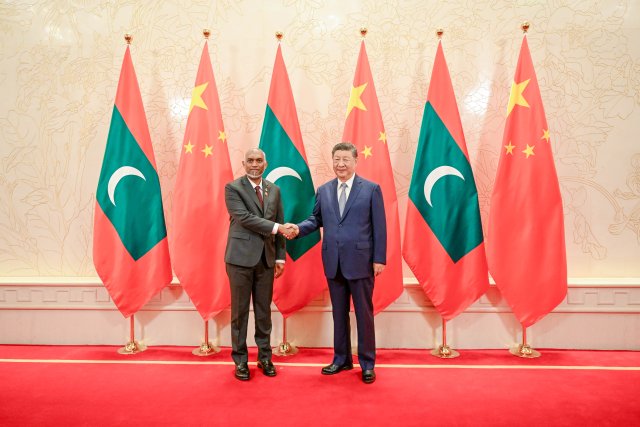 Raees Muizzu china ge raees aa bahdhalu kuravvaifi