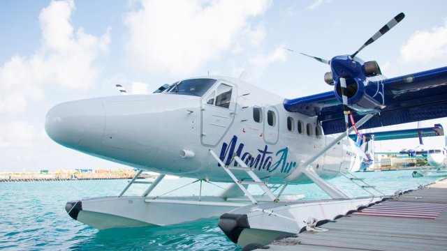 Huhdha nethi Seaplane platform eh elhumun Manta Air joorimana kohfi