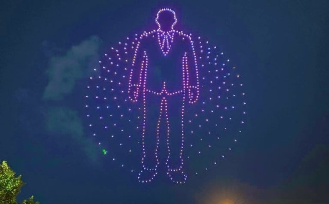 Fatwa aa hilaafah Raees Muizzu ge soora drone show gai dhakkaifi