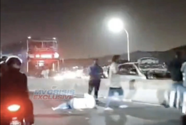 Highway gai hingi accident eh gai bayakah aniyaa vejje