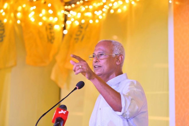 2 Inthihaabu ekkolumakee muizzu ge vaudhu fothugai oiy kamhe noon: Solih