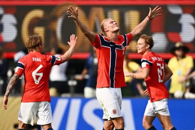 Haaland ge 2 landaa eku Brazil katuvaalai, Norway quarter ah