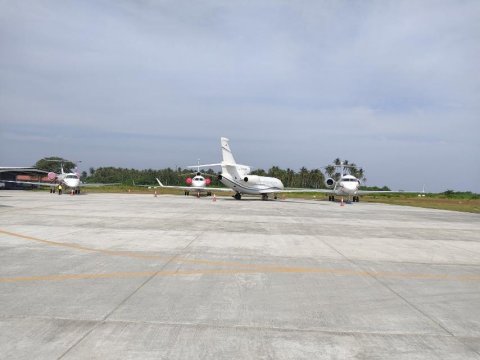 Maafaru Airport ah furathama quarter gai 190 private jet jassaifi