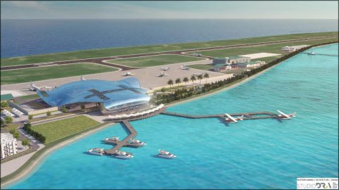 Hanimaadhoo international airport tharahgee kuran 136 million dollar ah JMC ah 