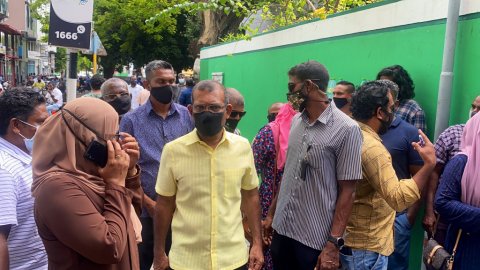 MDP ge primary gai Nasheed vaadhakuranee, Capaign launch kurun Thinadhoo gai