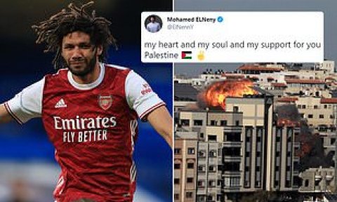 Palestine ah thaaeedhu koh Elneny KURI tweet akaaeku Lavazza kanboduvun Arsenal ah!