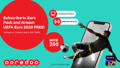 Ooredoo Customerunah Sony Liv app in EURO ge match tha belumuge furusathu libeyne