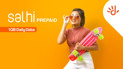 Dhiraagu salhi prepaid: konme dhuvahaku 1GB data