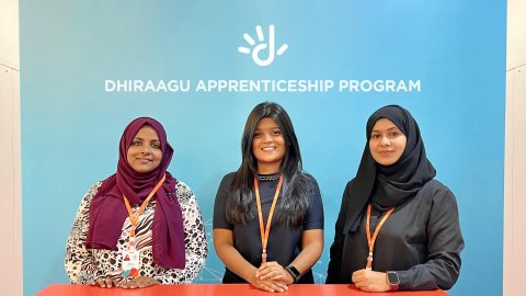 Dhiraagu apprenticeship program ah kurimathilaan hulhuvaalaifi