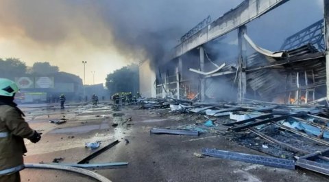 Russia in Ukraine ge shopping mall akah hamalaa dhee gina bayaku maraalaifi