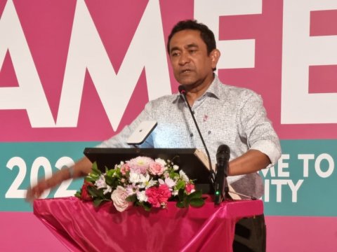 PPM in edhenee ihthihaadhu ge candidate alah Yameen hamajessumah
