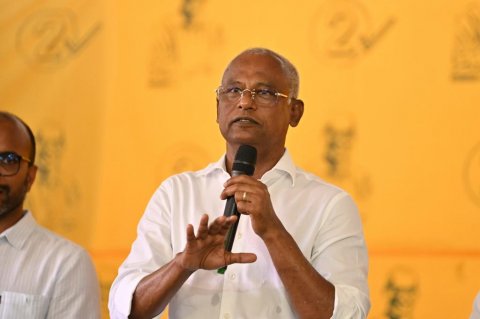 Thinadhoo City akah hadhaidheyne kamah Raees Solih vidhaalhu vejje