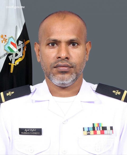 MNDF ge tharujamaanakah Major Hussain Rasheed