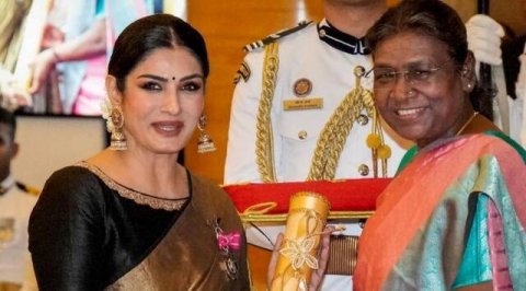 Padma Shri award eku Raveena ah faadukiyun amaazuveje