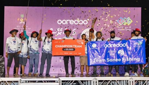 Ooredoo Mas Race ge Male' champion akee Sonee Fishing 