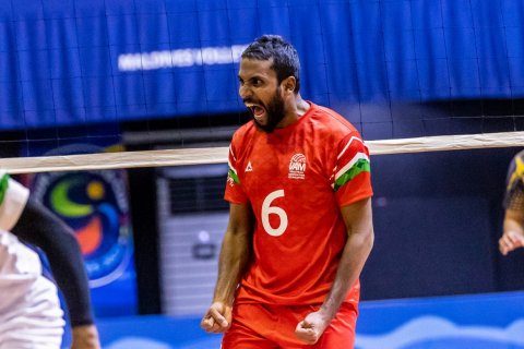 Thajuribaaru kulhutherinnaa eku firihen volly team IOIG ah