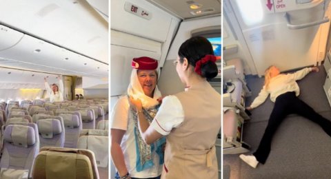 Mi dhemain Emirates flight ehgai dhathuru kuree ekani maa ekani!