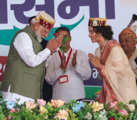 Kangana ge campaign gai PM Modi baiverivejje