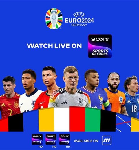 Euro ge match thah  Sony Sports Network in dhivehinnah fennaane