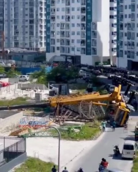 Hulhumale dhevana fiyavaheega Crane eh furolhaalaifi