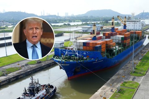 Panama canal negumah trump ge bodu vaudhu