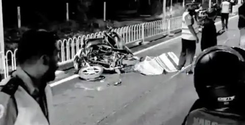 Highway gai hingi accident eh gai meehaku maruvejje