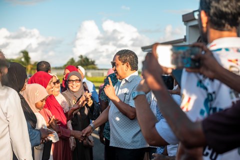 Fuvahumulakuge supportarunna Raees Yameen bahdhalu kuravvaifi